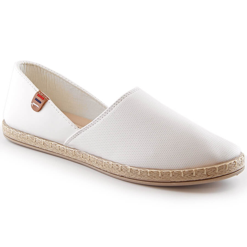 Vita slip-on espadriller damskor Vinceza 34591