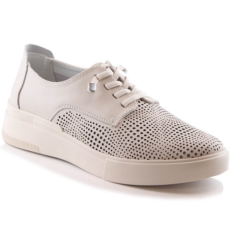 Damskor i beige läder, Filippo DP4405