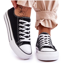 FB2 Sneakers för kvinnor på en massiv plattform, svart glöd