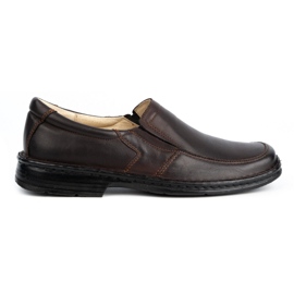 WASAK Läder slip-on skor för män 0114W brun