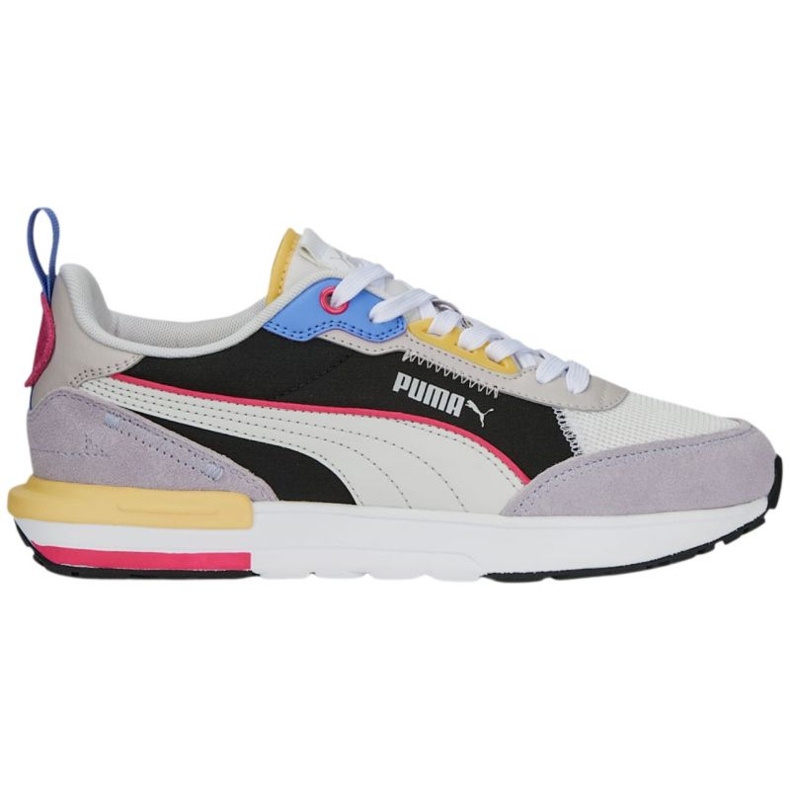 Puma R22 skor beige-svart-lila 383462 24 mångfärgad