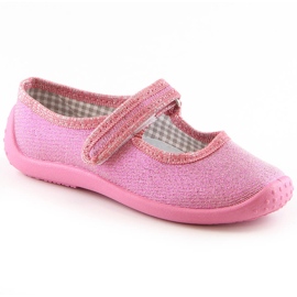 Ballerinatofflor för dagistjejer rosa Nazo N001ECW
