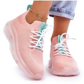 Slip-on sockskor för kvinnor GOE JJ2N4081 Ljusrosa