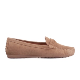 Marco Shoes Loafers i mocka beige