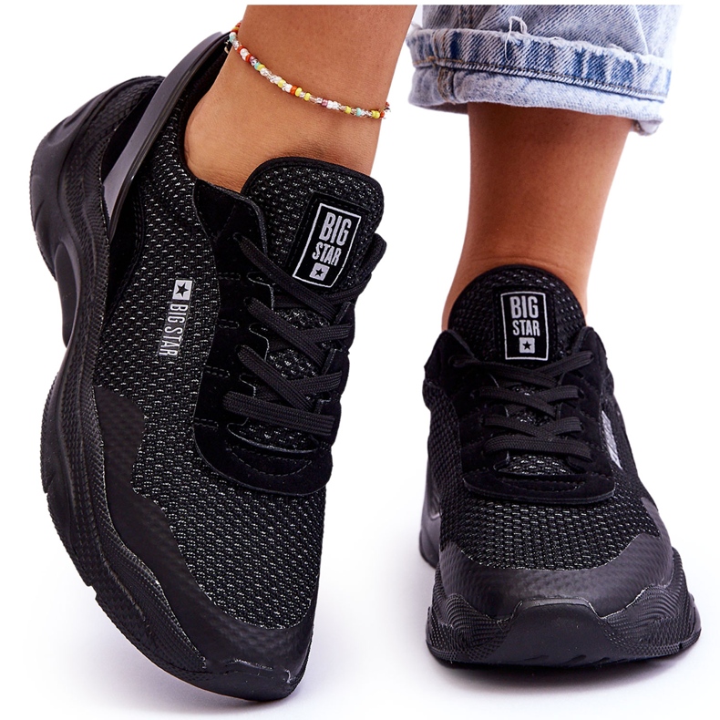 Damtyg Sportskor Memory Foam System Big Star LL274A065 Svart