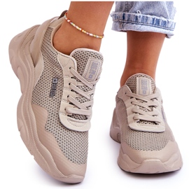 Dam Memory Foam System Big Star Fabric Sportskor LL274A066 Beige