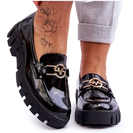 Vinceza Lackade Dam Loafers Svart Sanvi