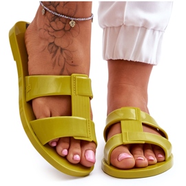 Fashionabla veganska tofflor ZAXY JJ285261 Grön