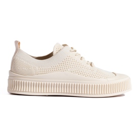 Textilsneakers för damer Shelovet beige