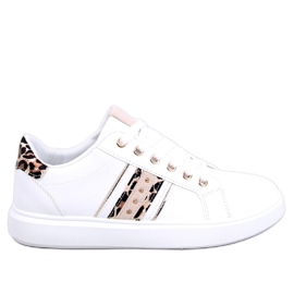 BM Henne Leopard damsneakers vit