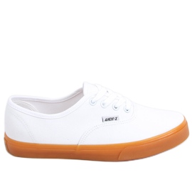 Damsneakers, canvas Werde White vit