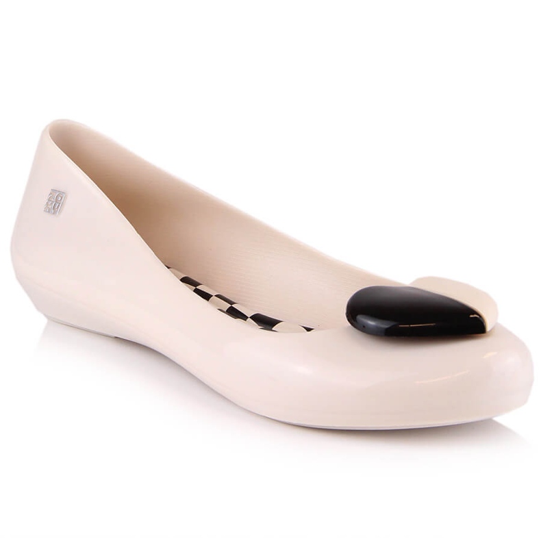 Bekväma ballerinor doftande gummi elastisk Zaxy LL285030 beige