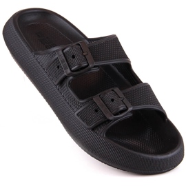 Svarta justerbara sporttofflor Big Star LL274615