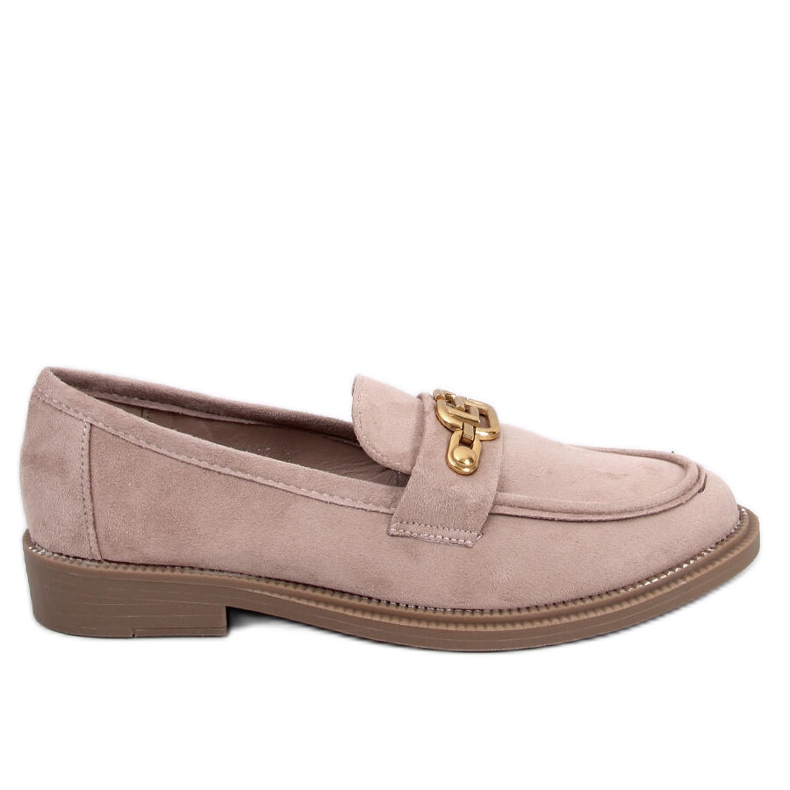 BM Berian Khaki loafers i mocka beige