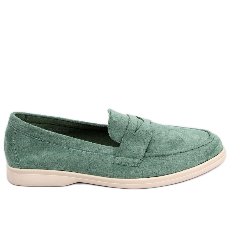 Blum Green loafers i mocka grön