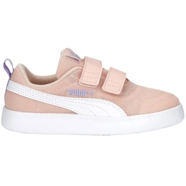 Puma Courtflex v2 Mesh V Ps Jr Skor 371758 13 rosa