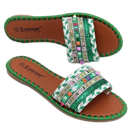 Marocko Gröna Marrakech tofflor