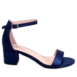 Lågklackade sandaler från Clarence Blue blå