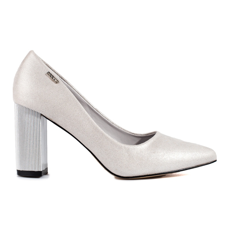 Shelovet pumps med stilettklack i silver silver-