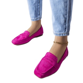 Rosa loafers i ekomocka från Meilleur