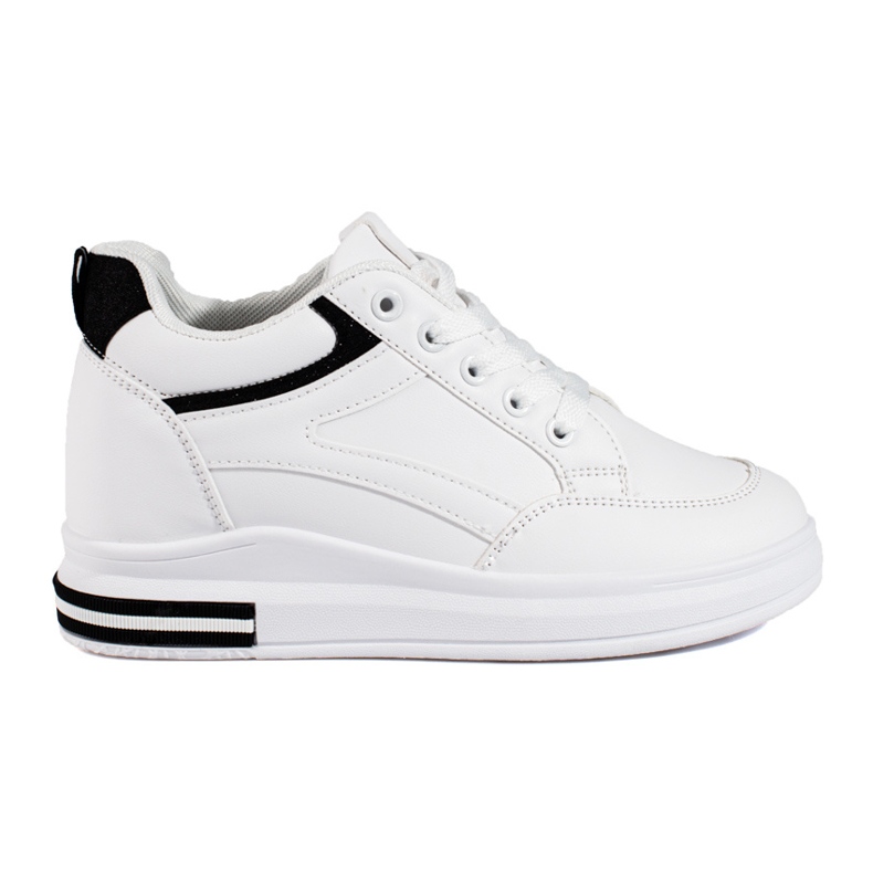 Vita sneakers med dold kil från Shelovet