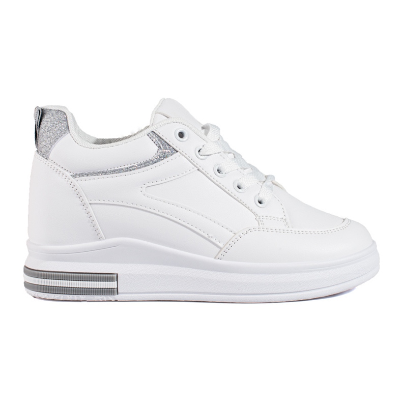 Vita sneakers med dold kil från Shelovet