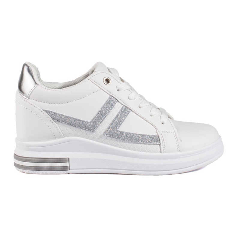 Vita sneakers med dold kil från Shelovet