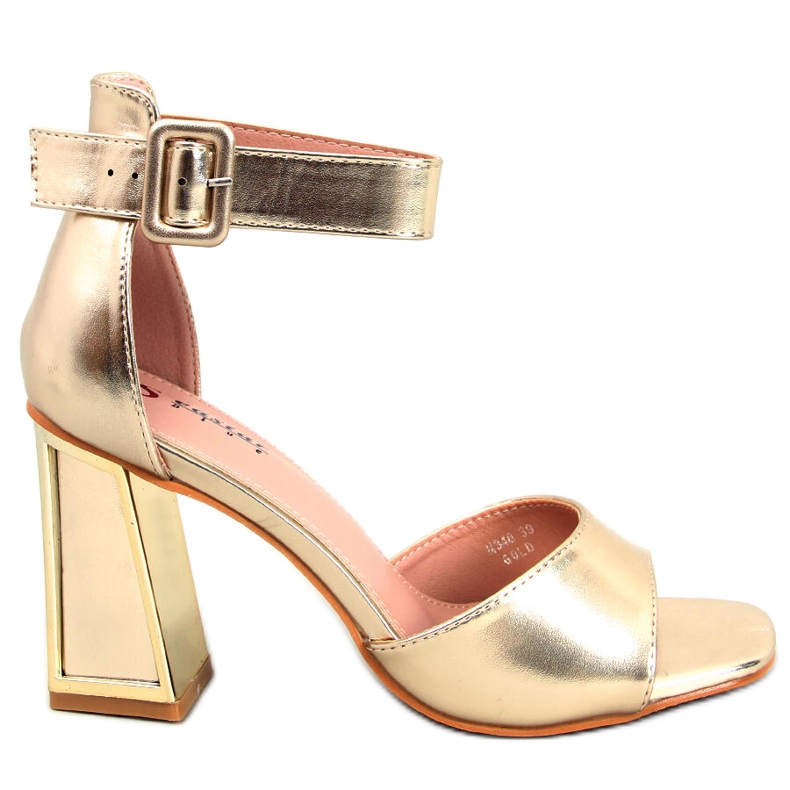 Seastar Klackade sandaler med Ellen Gold-bälte gyllene