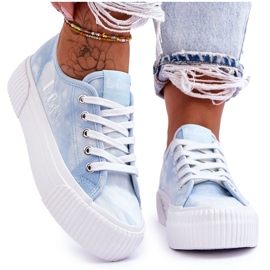 Lee Cooper Platform Sneakers LCW-23-31-1782L Blå