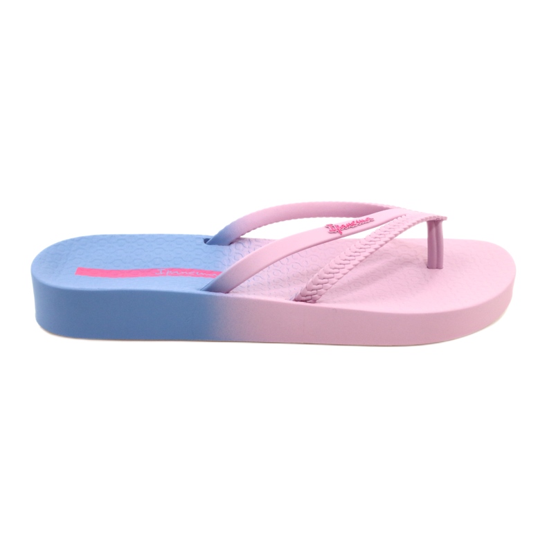 Kvinnors flip-flops rekreation ipanema 83385 AJ183 Pink-Blue rosa