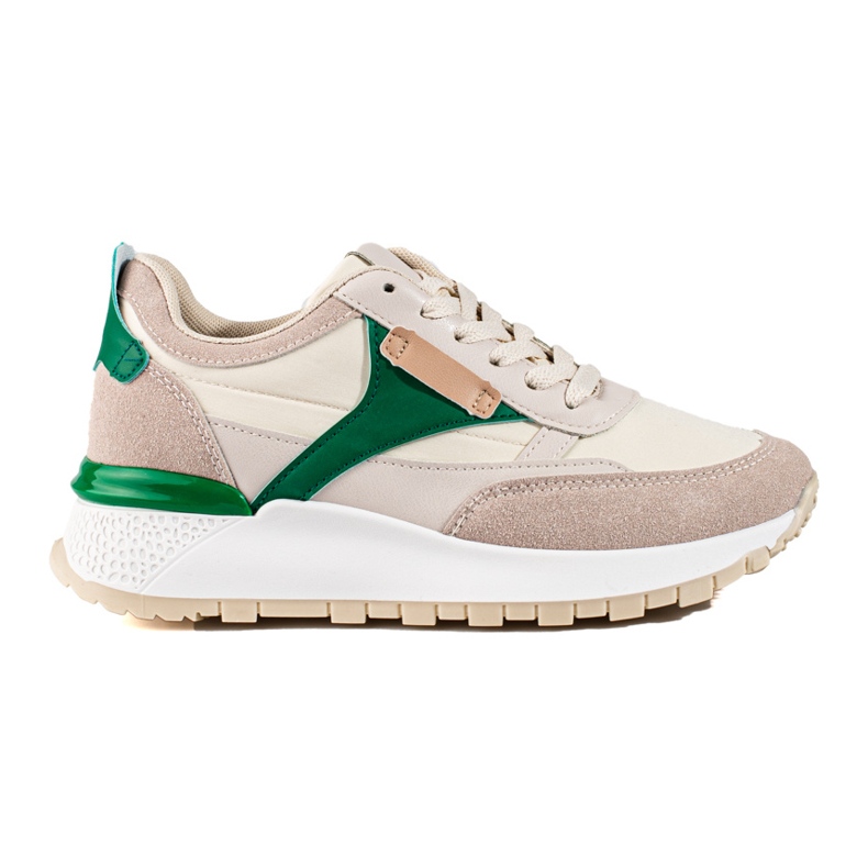 Beige högplattformssportskor för kvinnor från Shelovet