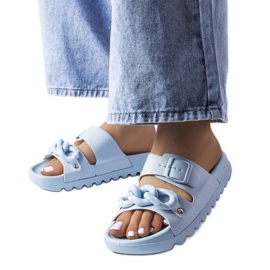 Étoile blå gummirutschbanor