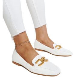 Rousseau loafers med vita spänne