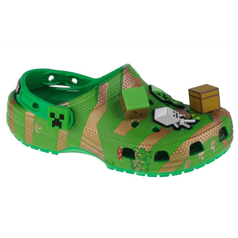 Crocs Elevated Minecraft Classic Clog Jr. 208473-90H grön