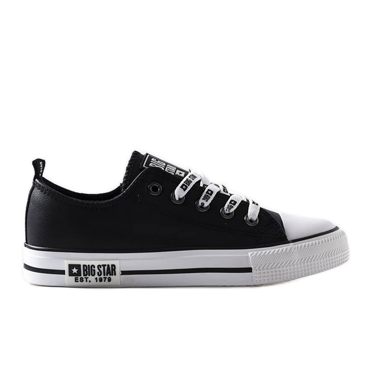 Black Big Star barnsneakers KK374039 svart