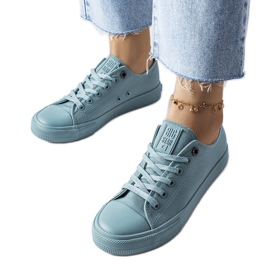 Gröna canvas sneakers från Big Star LL274019