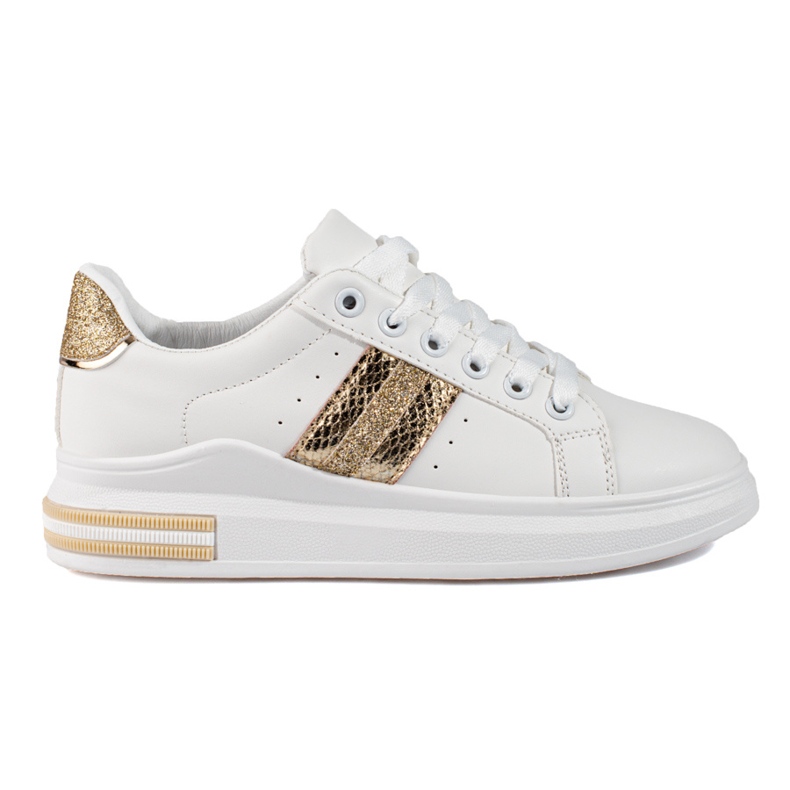 Shelovet dam sneakers på en hög plattform vita