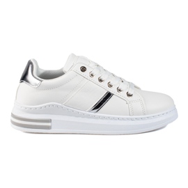 Vita damstövlar med Shelovet tjocka sulor