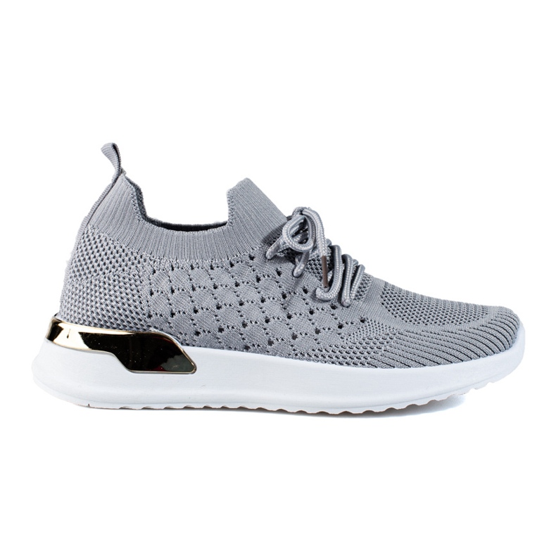 Gråa genombrutna sneakers från Shelovet