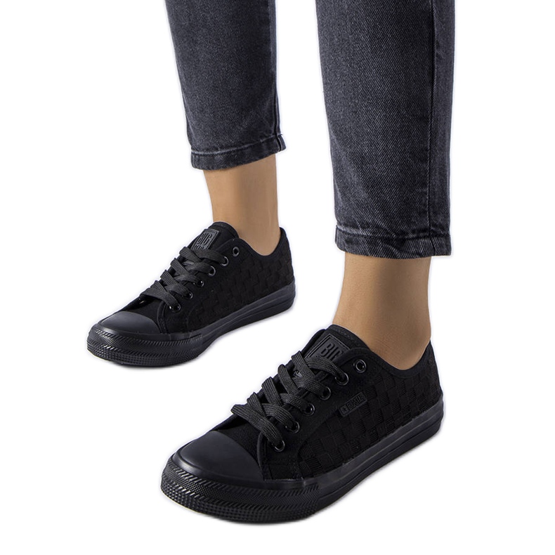 Big Star LL274072 svarta sneakers i mesh