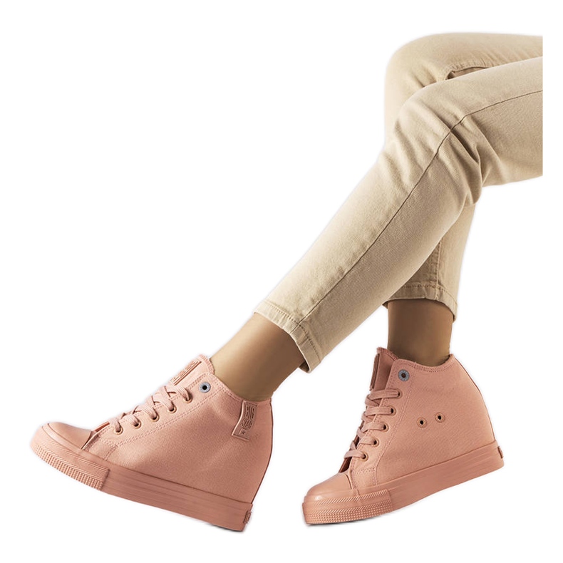 Pink Big Star LL274036 wedge sneakers rosa