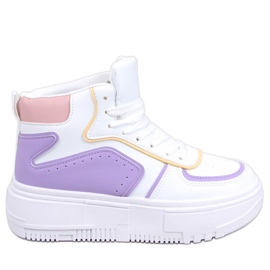 BM Storm WHITE / LILA high-top sneakers vit