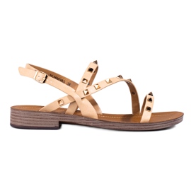 W. Potocki Svarta romerska sandaler med Potocki nitar