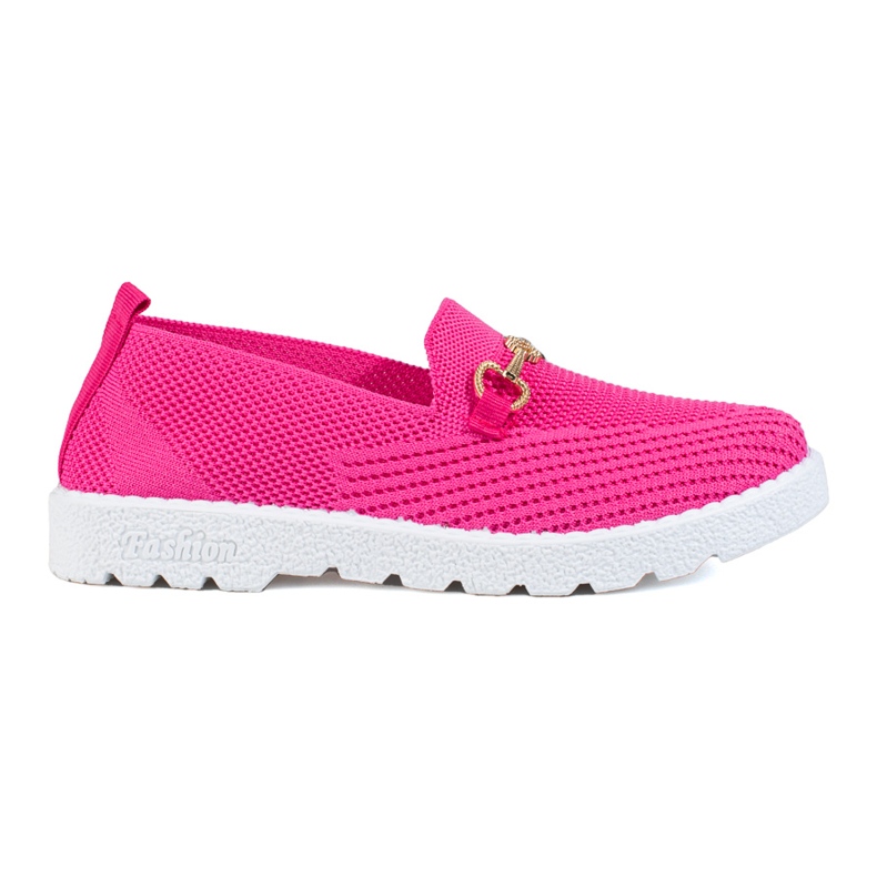 Dam slip on tyg Shelovet fuchsia rosa