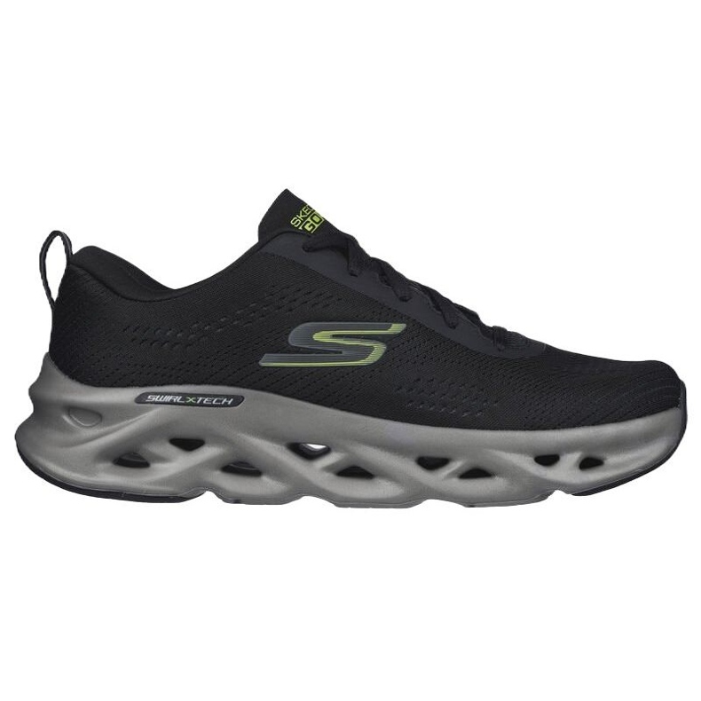 Skor Skechers Go Run Swirl Tech M 220303-BKLM svart