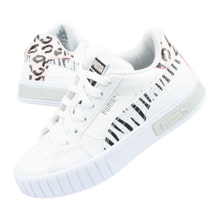 Puma Cali Star Jr 383186 01 sportskor vit svart rosa