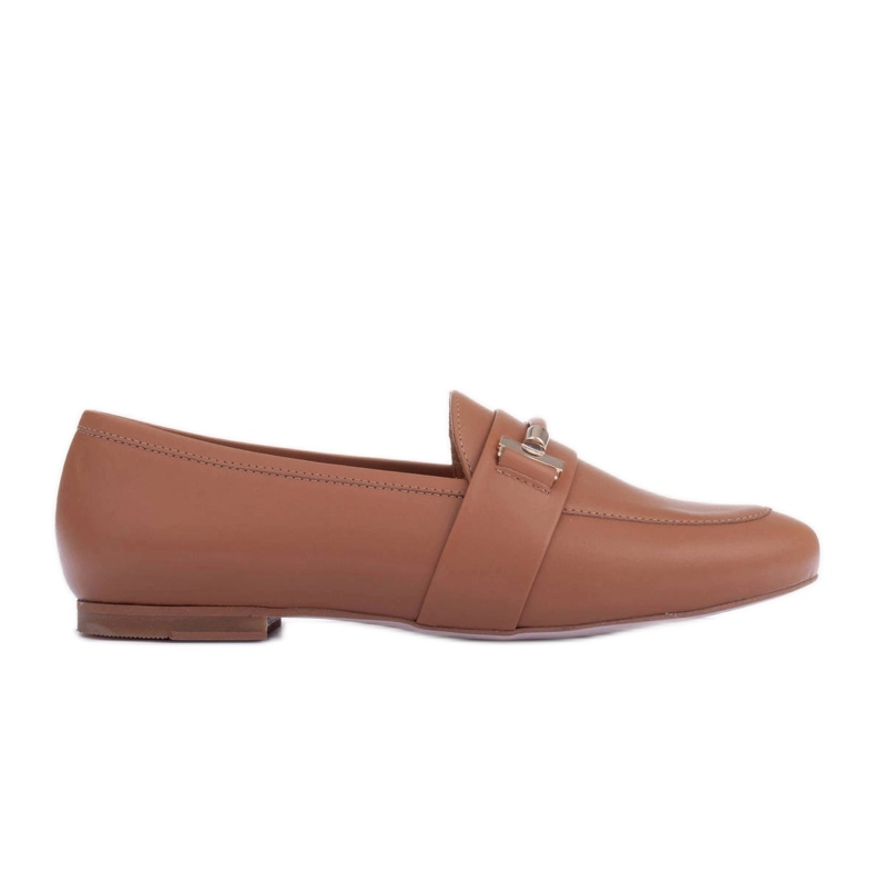 Marco Shoes Guldprydda loafers brun