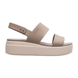 Crocs Brooklyn Low Wedge Sandaler W 206453-2YI beige