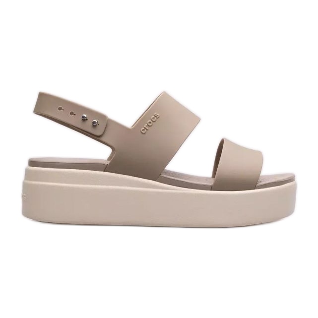 Crocs Brooklyn Low Wedge Sandaler W 206453-2YI beige
