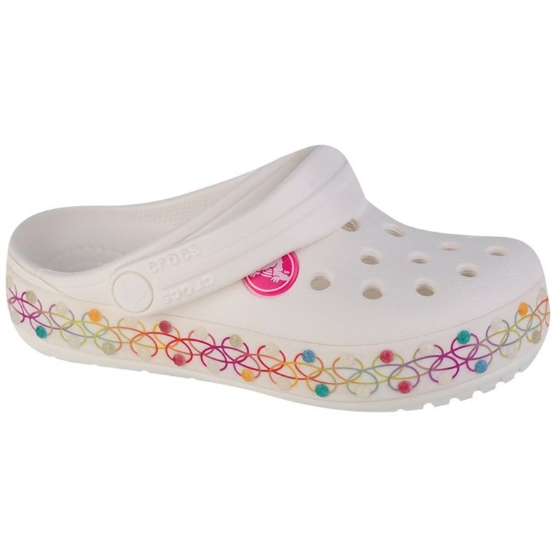 Slides Crocs Crocband Stretch Halsband Jr 208270-94S vit